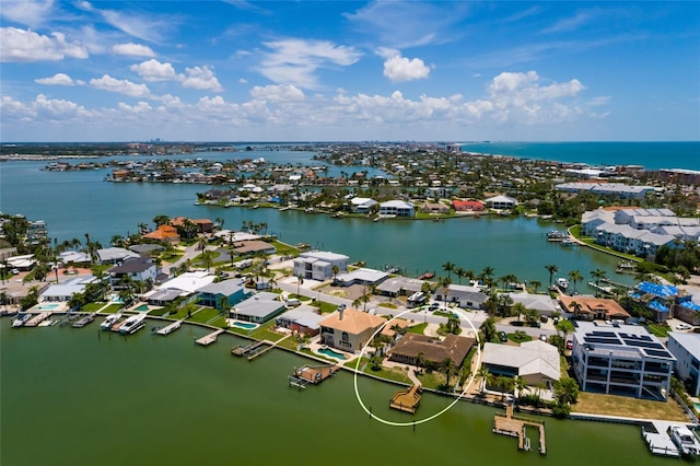 208 Bath Club Blvd N, North Redington Beach, FL 33708 - aerial view of residential area featuring a nearby body of water