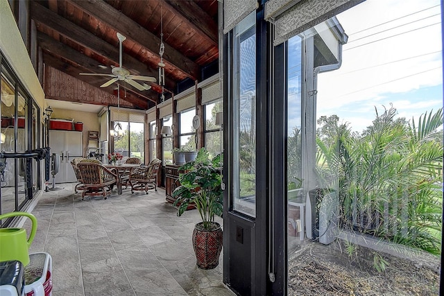 140 Dale Pl, Oldsmar, FL 34677 - sunroom / solarium featuring wooden ceiling