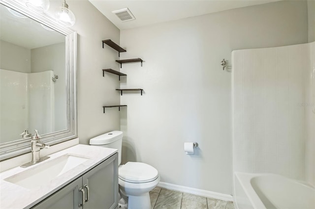 11130 Summer Star Dr, Riverview, FL 33579 - bathroom with vanity, tile patterned flooring, and shower / bath combination