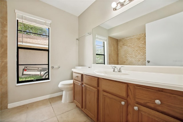 9807 Stephenson Dr, New Port Richey, FL 34655 - bathroom with vanity and tile patterned flooring
