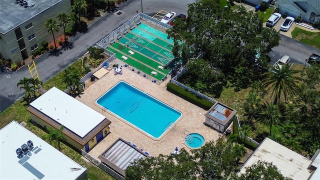 11485 Oakhurst Rd Unit 310, Largo, FL 33771 - aerial view of a pool area