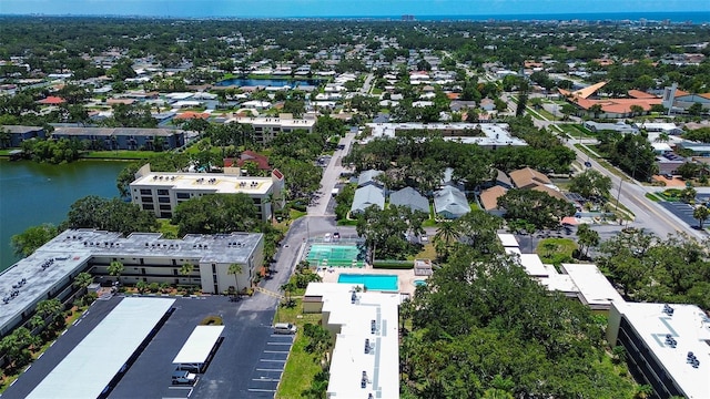 11485 Oakhurst Rd Unit 310, Largo, FL 33771 - bird's eye view of a nearby body of water and a pool area