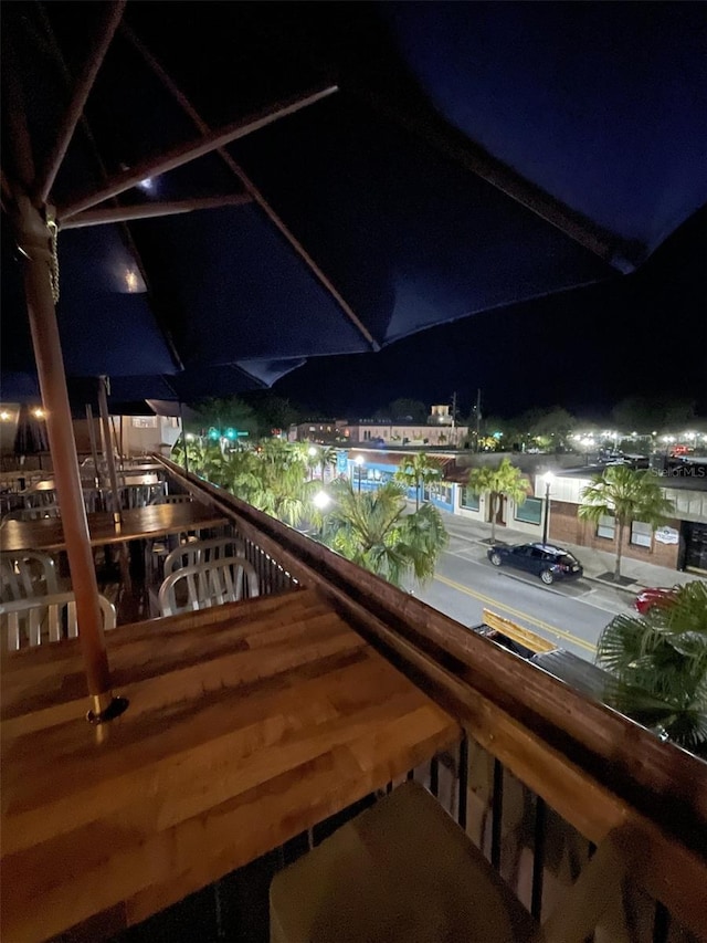 4712 Marine Pkwy Unit 203, New Port Richey, FL 34652 - view of balcony at twilight