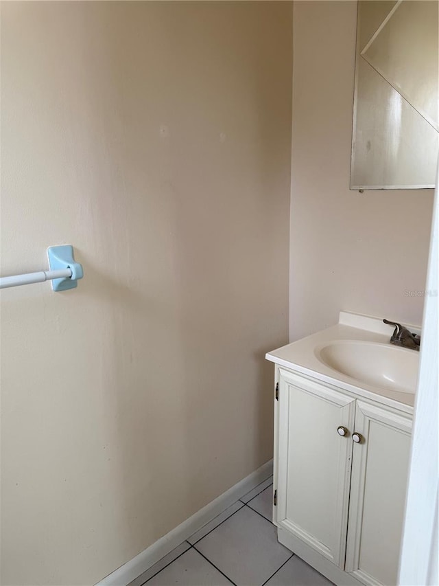 8801 Orange Blossom Dr, Seminole, FL 33772 - bathroom featuring vanity and tile patterned flooring