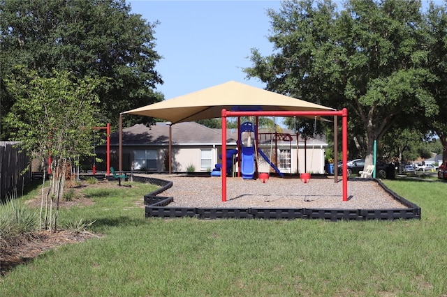 1006 Harvest Moon Dr, Seffner, FL 33584 - view of playground featuring a yard