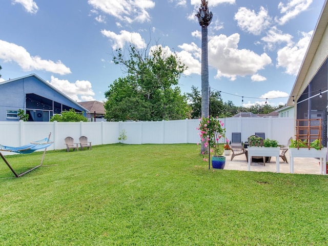 24811 Gun Smoke Dr, Land O Lakes, FL 34639 - fenced backyard featuring a patio area