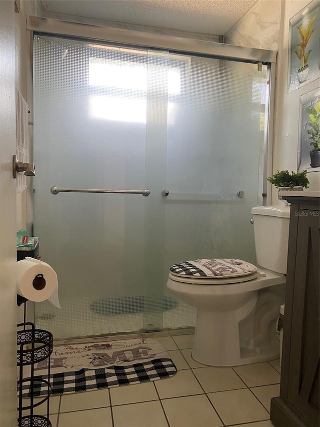 4219 Gray Squirrel Ln, New Port Richey, FL 34653 - full bath featuring tile patterned flooring, a shower stall, and vanity