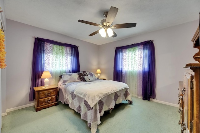 2914 Forest Cir, Seffner, FL 33584 - carpeted bedroom featuring a ceiling fan and baseboards