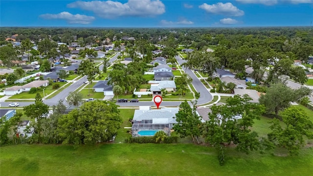 2914 Forest Cir, Seffner, FL 33584 - aerial view of property and surrounding area with nearby suburban area