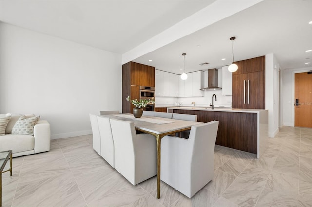 777 3rd Ave N Unit 1406, Saint Petersburg, FL 33701 - dining space with light marble finish floors and recessed lighting