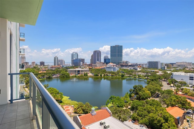777 3rd Ave N Unit 1406, Saint Petersburg, FL 33701 - balcony with a view of skyline and a water view