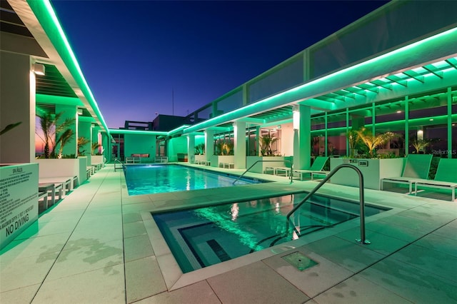 777 3rd Ave N Unit 1406, Saint Petersburg, FL 33701 - indoor community pool featuring a patio area
