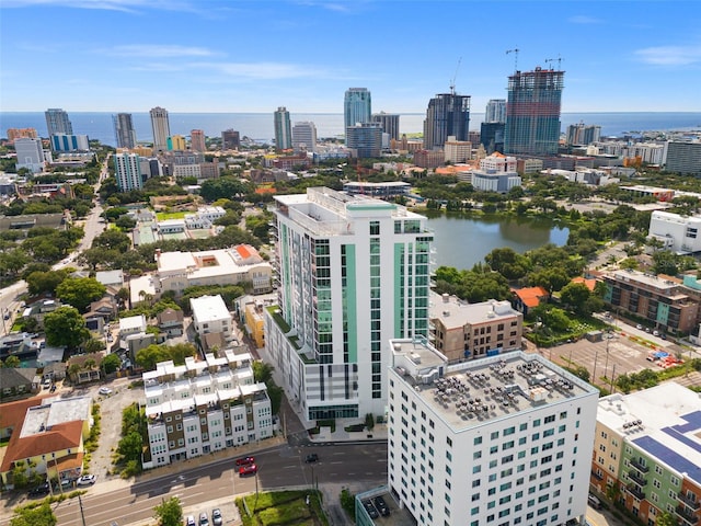 777 3rd Ave N Unit 1406, Saint Petersburg, FL 33701 - drone / aerial view of skyline and a nearby body of water