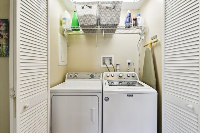 616 2nd St, Indian Rocks Beach, FL 33785 - laundry room featuring washing machine and clothes dryer
