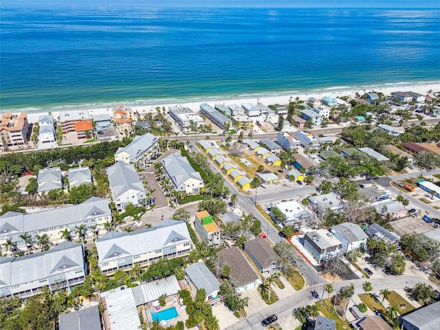 616 2nd St, Indian Rocks Beach, FL 33785 - aerial view of property and surrounding area with waterfront with a beach