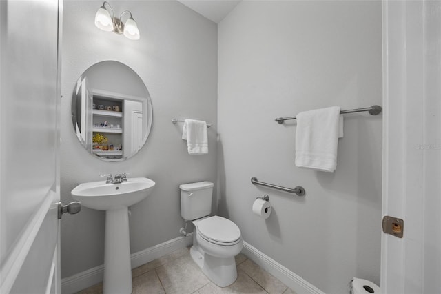 5813 Grand Sonata Ave, Lutz, FL 33558 - bathroom with toilet and tile patterned flooring