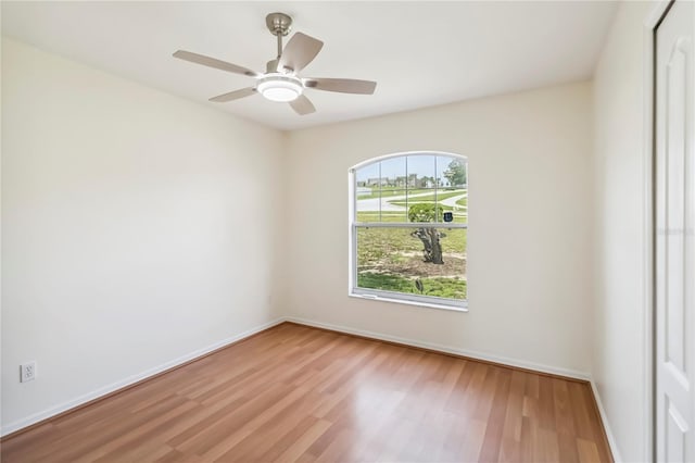 818 Cherry Laurel St, Minneola, FL 34715 - unfurnished room featuring light wood-style floors and ceiling fan