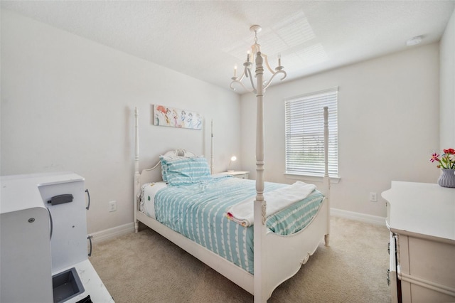 18144 Frame Bnd, Land O Lakes, FL 34638 - bedroom with a chandelier and light colored carpet