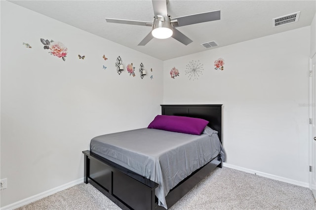 39024 Harlow Rose Dr, Zephyrhills, FL 33540 - bedroom with carpet and ceiling fan