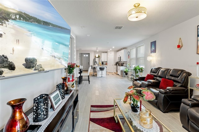 39024 Harlow Rose Dr, Zephyrhills, FL 33540 - living area with light wood finished floors
