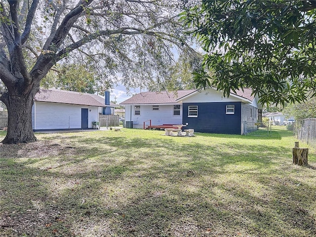 1938 E Fern Rd, Lakeland, FL 33801 - back of property with a fenced backyard