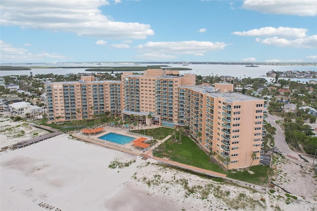 880 Mandalay Ave Unit C513, Clearwater Beach, FL 33767 - aerial view of a large body of water and apartment complex