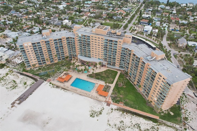 880 Mandalay Ave Unit C513, Clearwater Beach, FL 33767 - aerial view of a pool