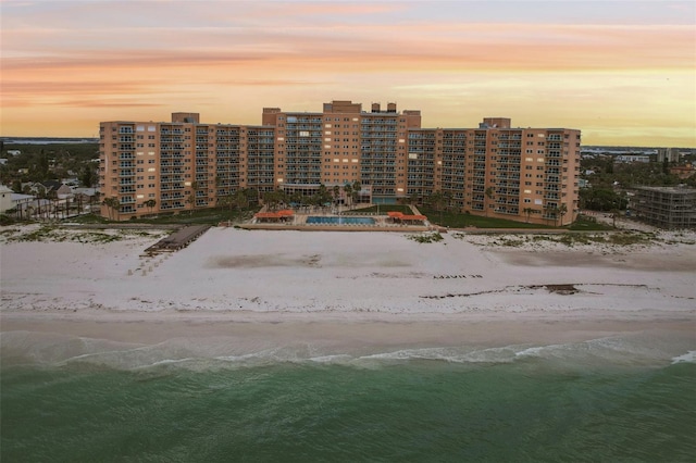 880 Mandalay Ave Unit C513, Clearwater Beach, FL 33767 - bird's eye view of waterfront with a beach