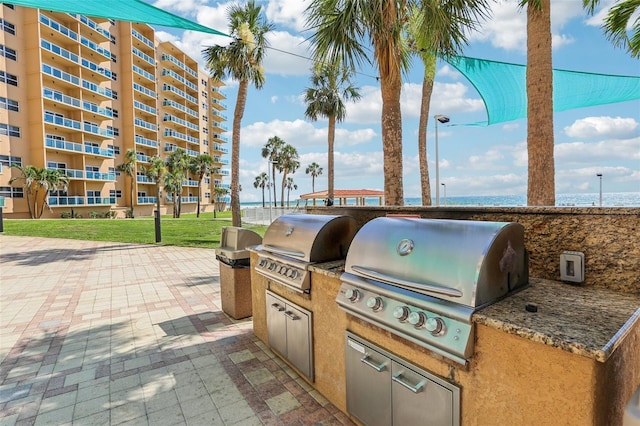 880 Mandalay Ave Unit C513, Clearwater Beach, FL 33767 - view of patio with area for grilling
