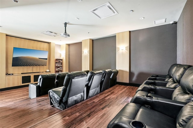 880 Mandalay Ave Unit C513, Clearwater Beach, FL 33767 - cinema with wood finished floors