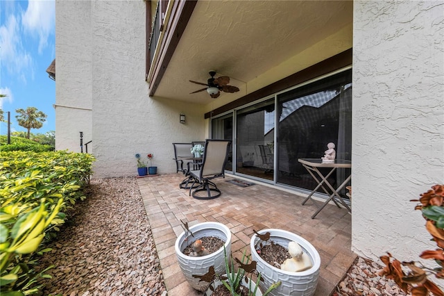 3035 Countryside Blvd Unit 16B, Clearwater, FL 33761 - view of patio with a ceiling fan