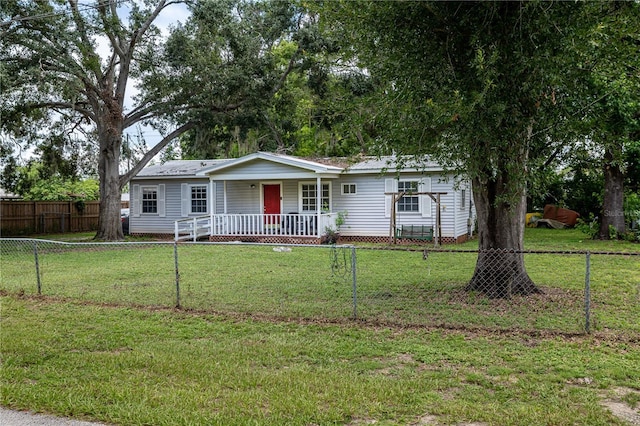 11704 Orange Grove Ter, Riverview, FL 33569 - ranch-style house with a porch and a metal roof