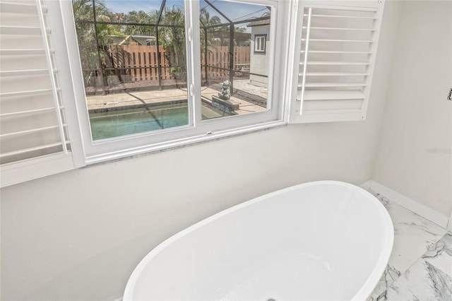 6400 Mockingbird Way S, Saint Petersburg, FL 33707 - detailed view of a freestanding tub and baseboards