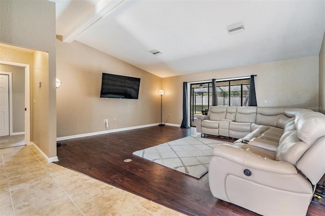 13167 Roseanna Dr, Spring Hill, FL 34609 - living room featuring wood finished floors