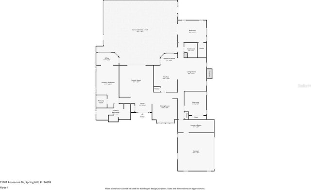 13167 Roseanna Dr, Spring Hill, FL 34609 - view of room layout