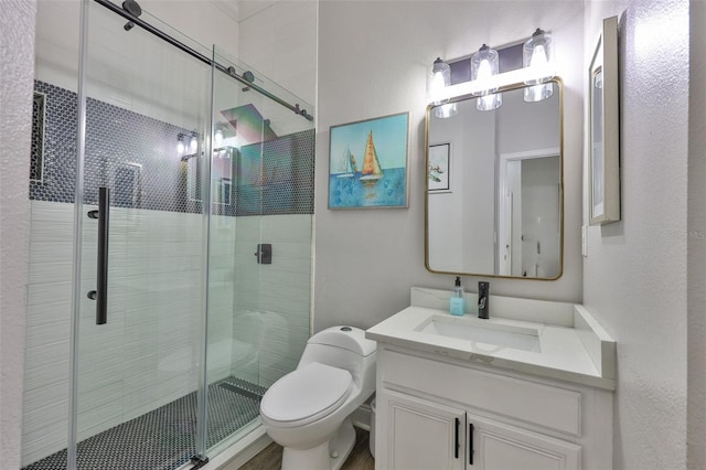 5710 Tortoise Pl, Apollo Beach, FL 33572 - full bathroom featuring vanity and a shower stall