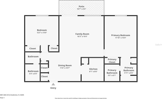 2901 W 26th St Unit 301, Bradenton, FL 34205 - view of room layout