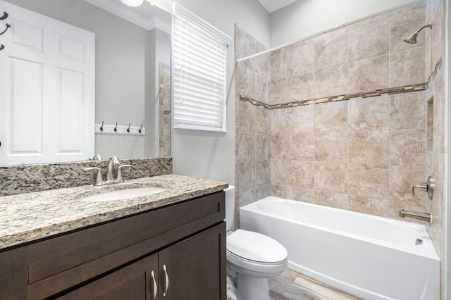 21675 Amelia Rose Way, Land O Lakes, FL 34637 - bathroom featuring vanity and shower / bathtub combination