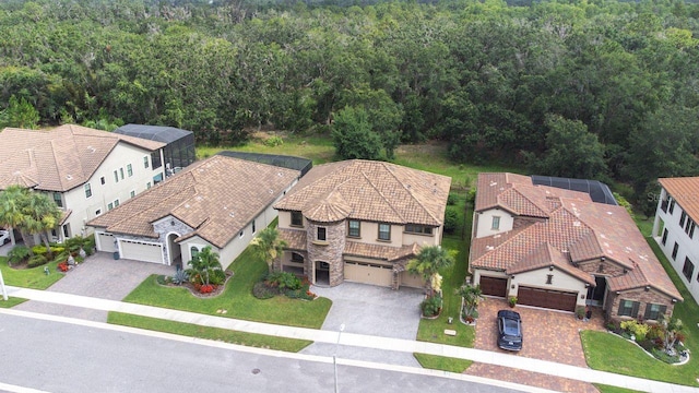 21675 Amelia Rose Way, Land O Lakes, FL 34637 - aerial view of residential area featuring a heavily wooded area