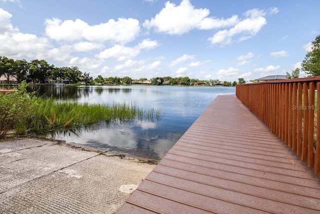 21675 Amelia Rose Way, Land O Lakes, FL 34637 - dock area featuring a water view