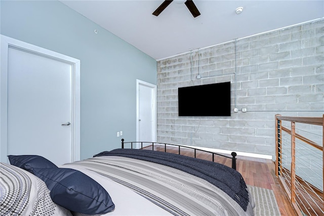 2001 E 2nd Ave Unit 12, Tampa, FL 33605 - bedroom with wood finished floors and a ceiling fan