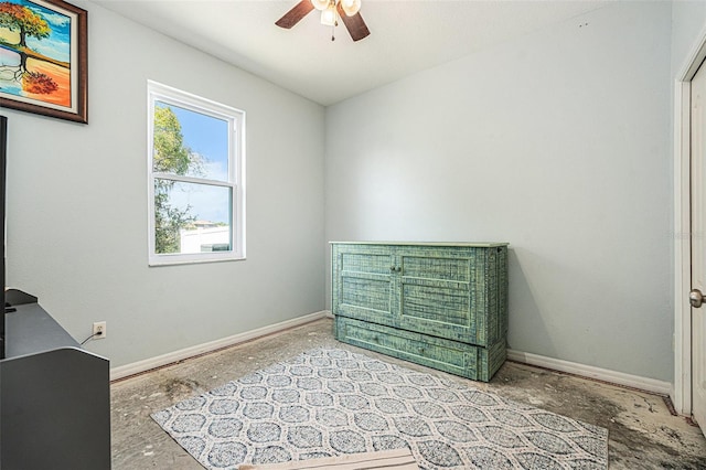 247 Winthrop Dr, Spring Hill, FL 34609 - unfurnished bedroom featuring baseboards and ceiling fan