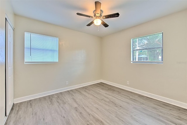 475 W Ethelene St, Bartow, FL 33830 - unfurnished room featuring wood finished floors and a ceiling fan