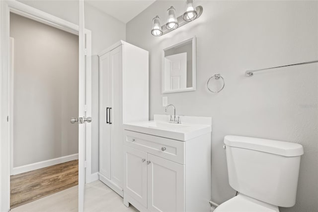 6012 Flora Ter, Apollo Beach, FL 33572 - bathroom featuring vanity and wood finished floors