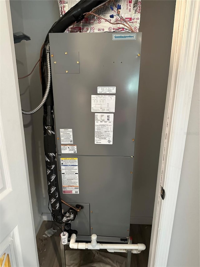 7651 46th Way N, Pinellas Park, FL 33781 - utility room featuring heating unit
