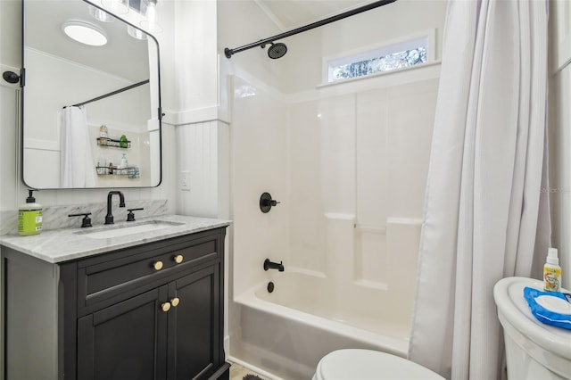1208 E Crenshaw St, Tampa, FL 33604 - full bathroom with shower / bath combination with curtain and vanity