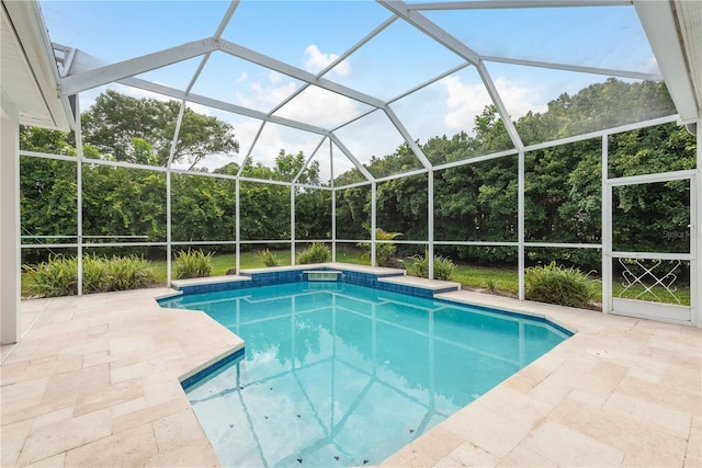 1156 Ridgegrove Dr W, Palm Harbor, FL 34683 - outdoor pool with a patio and a lanai
