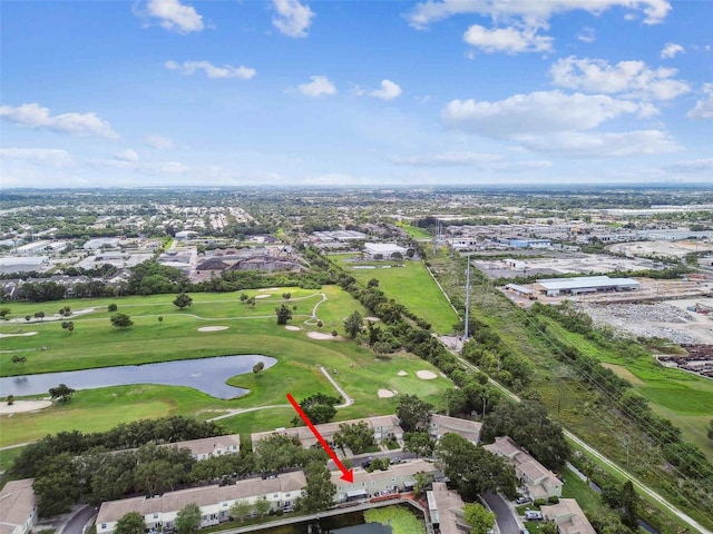 1508 Adams Cir E, Largo, FL 33771 - aerial view of property's location featuring a nearby body of water, nearby suburban area, and a golf club