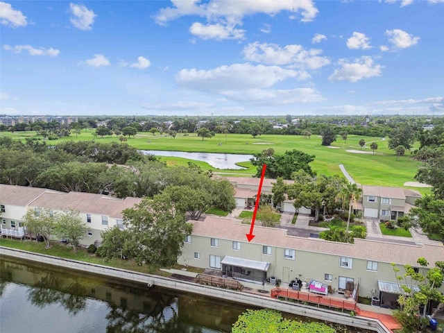 1508 Adams Cir E, Largo, FL 33771 - aerial view of a golf course and a nearby body of water