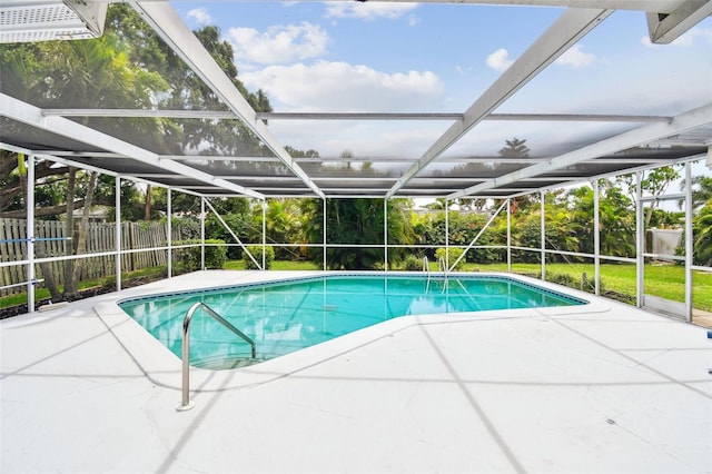 2418 Cardwell Way, Sarasota, FL 34231 - view of swimming pool with a patio and a lanai
